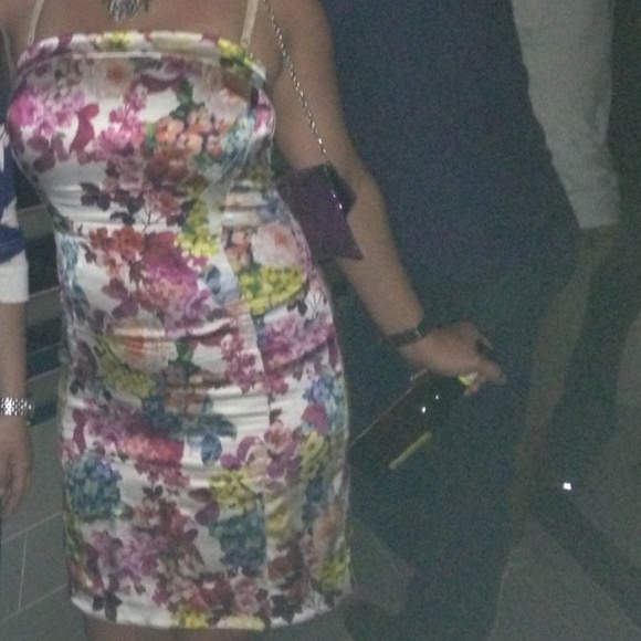 D&G Silk Cocktail Stretchy Floral Summer Dress - Picture 5 of 8